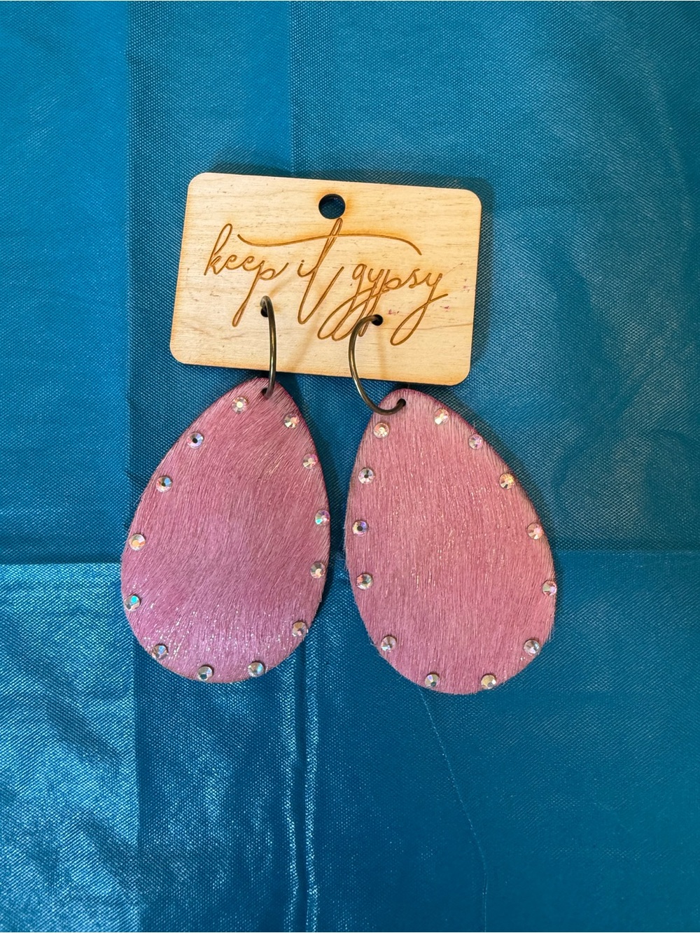 Keep It Gypsy Pink Teardrop Earrings